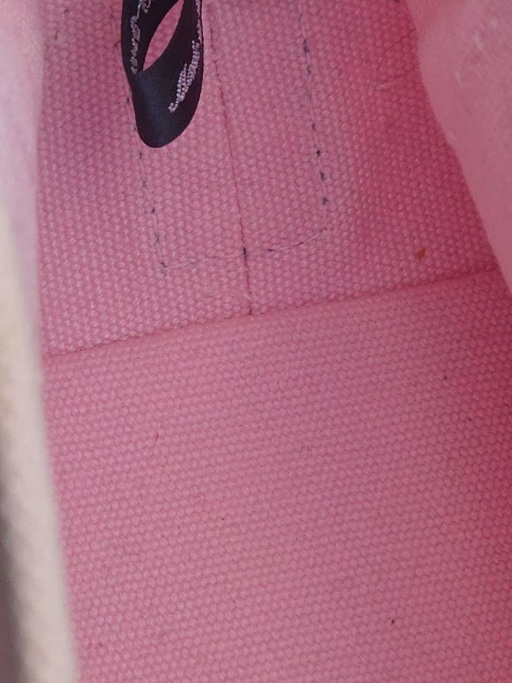 Polo Ralph Lauren Mini Canvas Tote Bag Pink & Navy - Picture 6 of 12